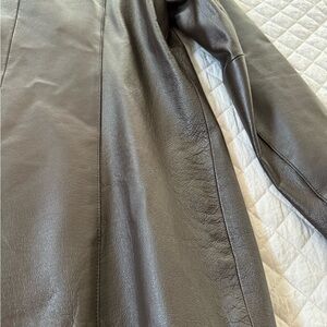 Women’s Chocolate brown leather jacket size small.